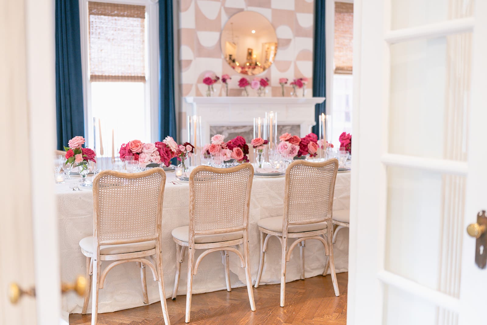 Modern Parisian wedding editorial at Swann House in Washington D.C., planned and designed by Chelsea Quenum Weddings & Design.