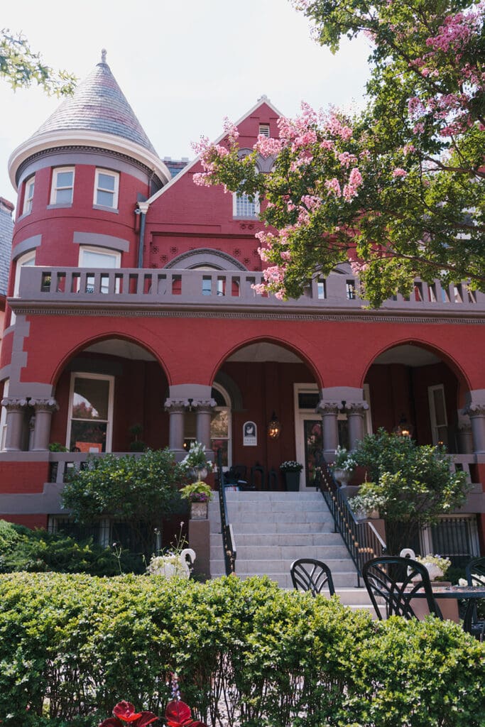 Historic Swann House in Dupont Circle, Washington D.C., wedding venue with European charm.